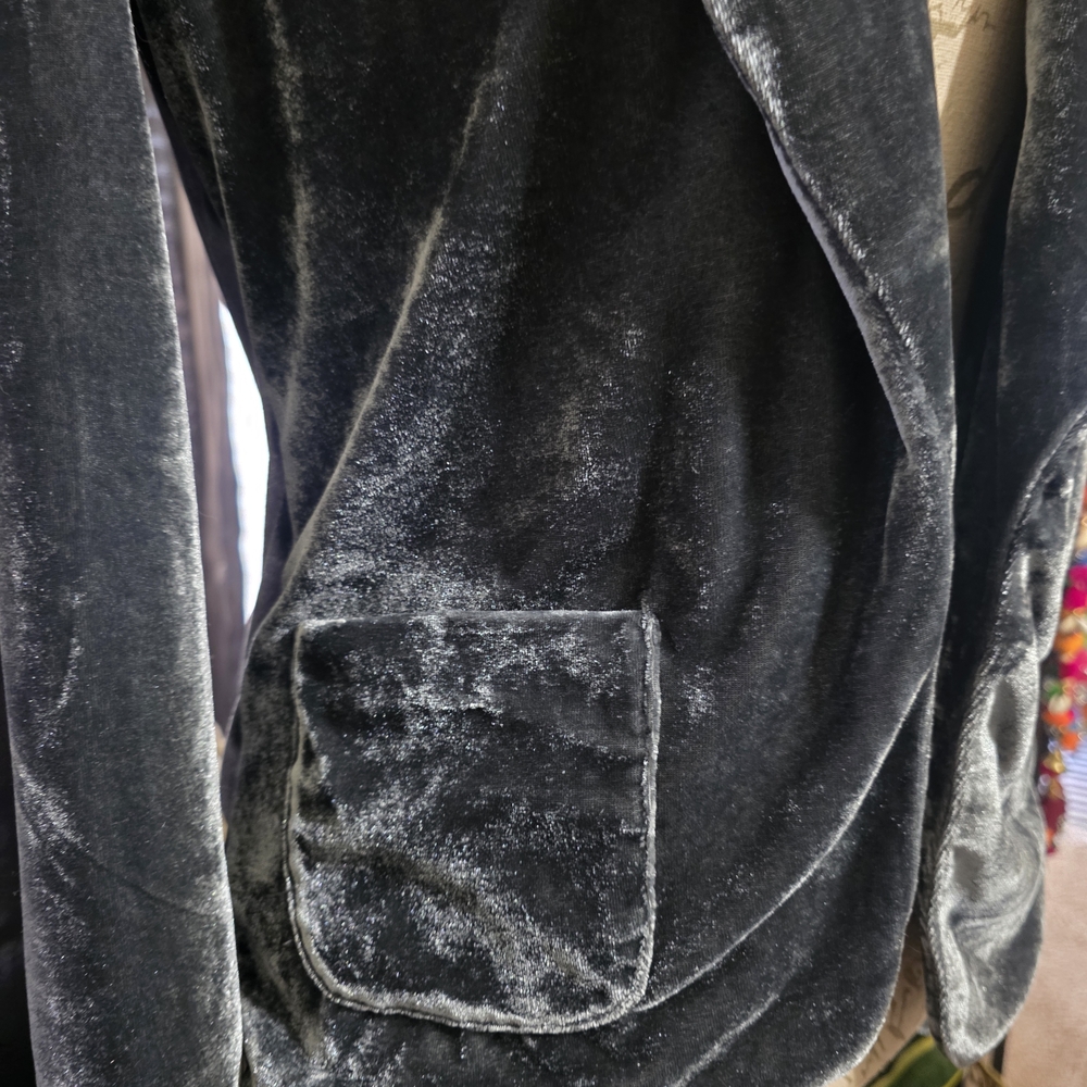 Scotch & Soda Maison Scotch Velvet Gray Women's Jacket Blazer Cardigan - Picture 3 of 7